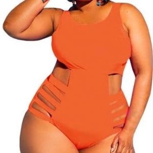 High Waisted One Piece Bathing Suit, Tummy Control, Sexy Cutout Monokini